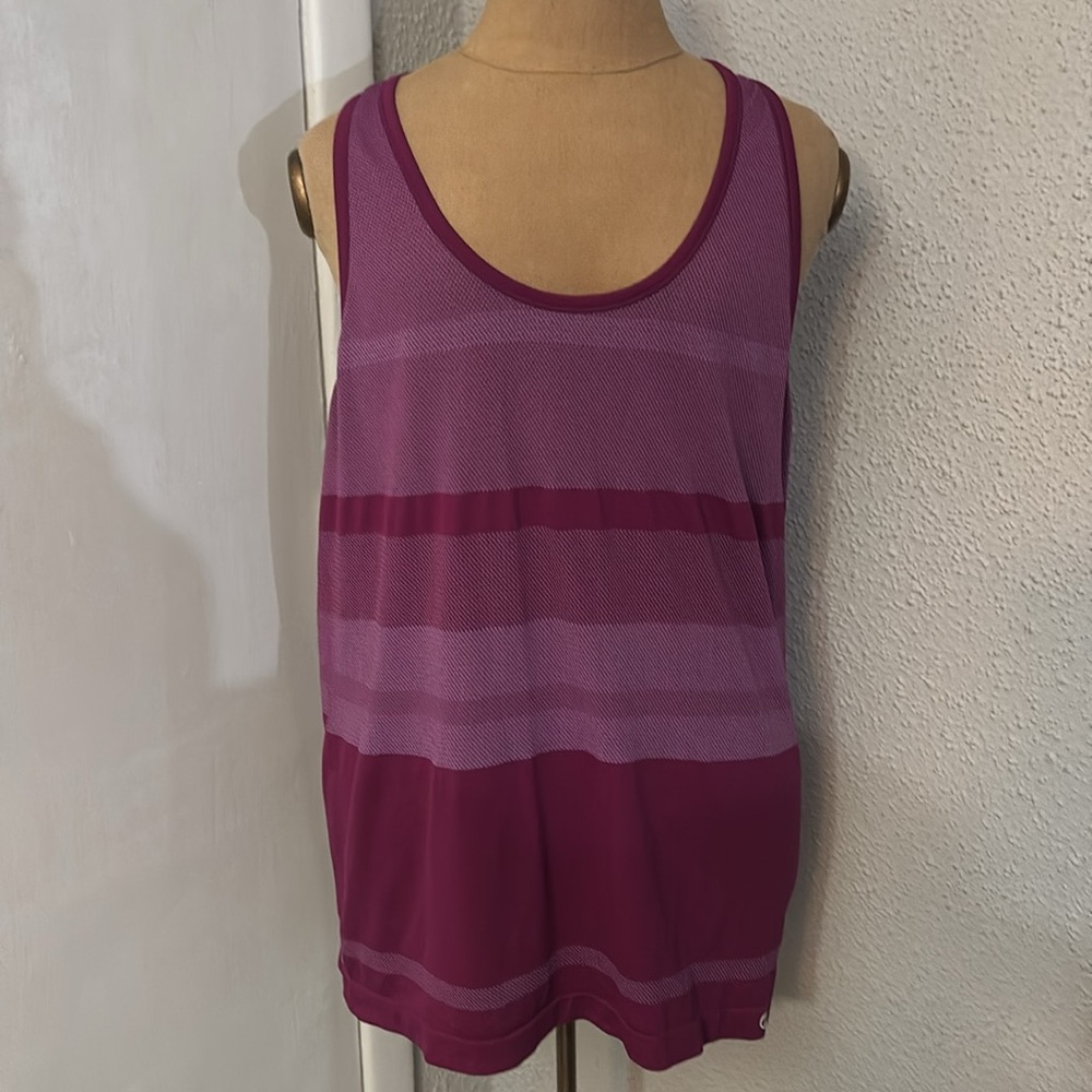 Champion Vapor Striped Running Tank XL Athleisure Athletic Sportswear Summer Gym